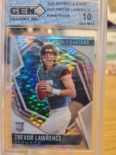 2021 Trevor Lawrence Rookies & Stars pulsar rookie rc card graded GEM 10. rookie card picture