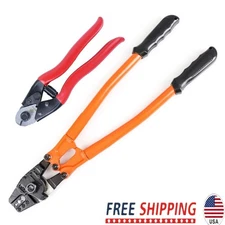 Hand Swager Crimper 14'' Wire Rope Crimping Tool Aluminum Copper Sleeve Ferrule