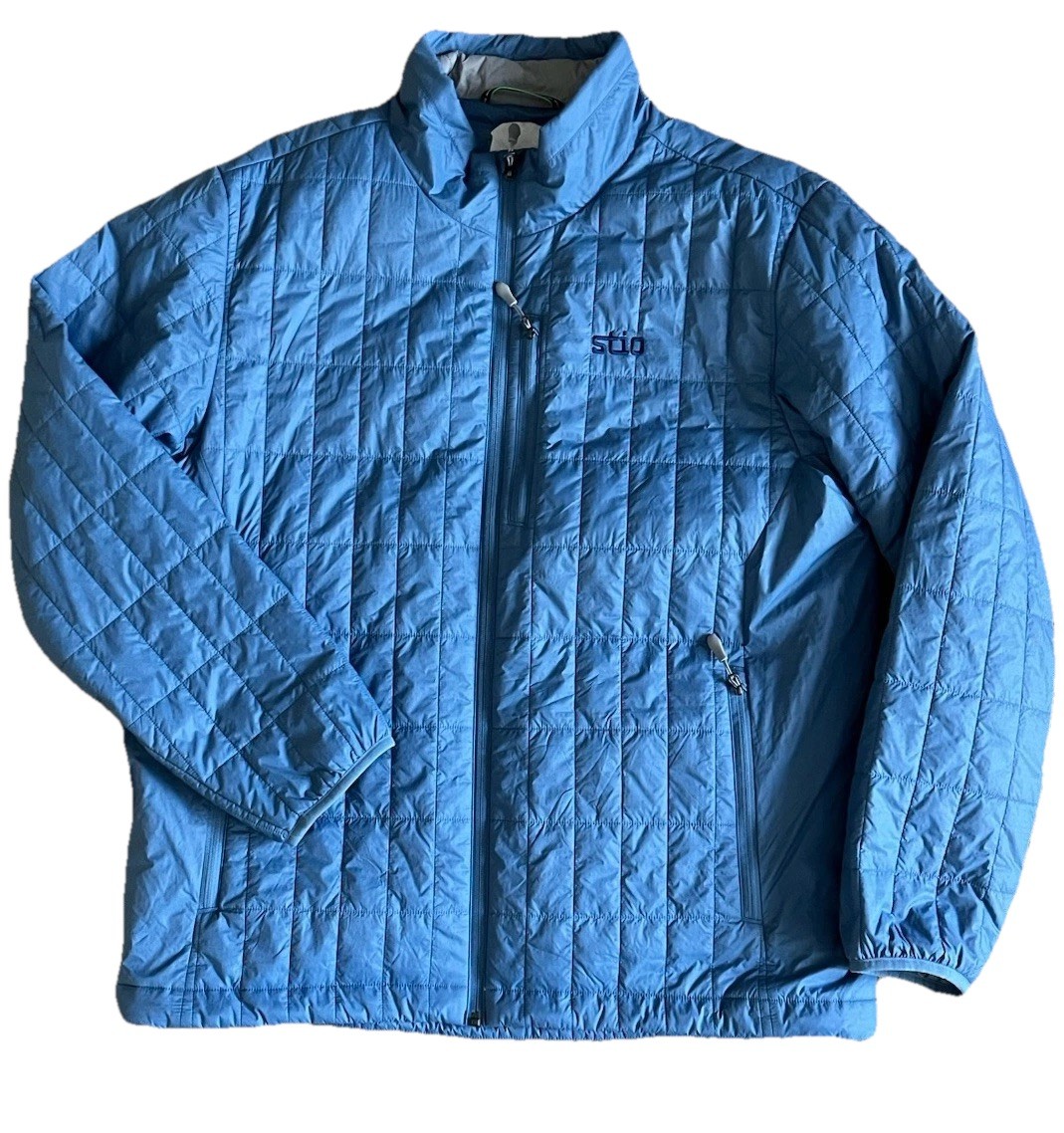 Primaloft Xxl Blue Full Zip Embroidered