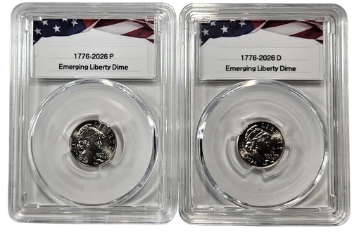 2026 P&D  Semiquincentennial Emerging Liberty Dime Set   Uncirculated