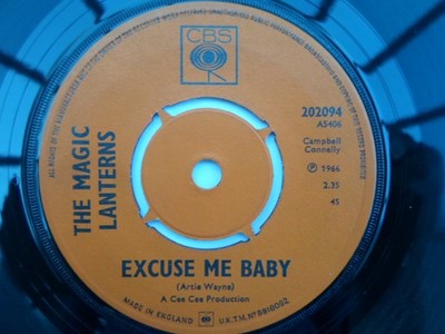 Magic Lanterns Excuse Me Baby 7'' CBS 202094 EX 1965