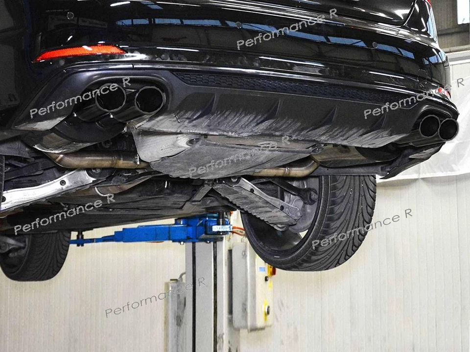 S5 Look Diffuser Exhaust Black For Audi A5 F5 Coupe Sportback S Line 17-20 - Image 2 of 4