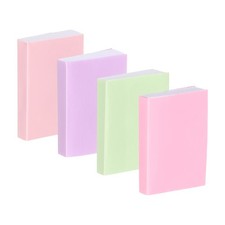 4 Pcs 1:12 Scale Miniature Dollhouse Books Decoration, Pink Series