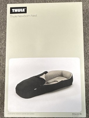 Thule Newborn Nest  Black/Gray Newborn Inlay For Thule Strollers NEW in Box