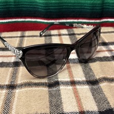 Brighton "AS ONE" Women's sunglasses RETIRED Silver Hearts Cat Eye Frames