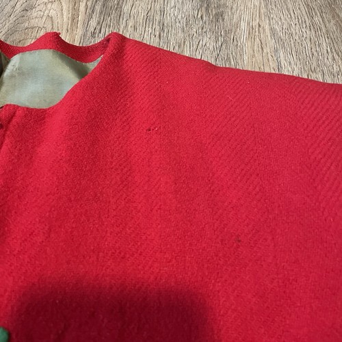 1930s/1940s Wool Jacket Red and Green Dots Scalloped Hem True Vintage Jacket - Picture 16 of 16