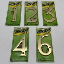 HY-KO 4" Solid Brass House Number BR40 Choose Number(s)