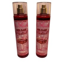 Bath  Body Works Mrs. Claus Cocktail Fine Fragrance Body Mist 8 oz Set of 2
