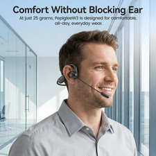 Open Ear Headphones Mic 20H Bluetooth Headset Microphone 5.4 Bluetooth Wireless