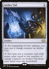 1 MTG Aether Vial Double Masters 2022 Regular Rare Card Number 212/249 Near Mint
