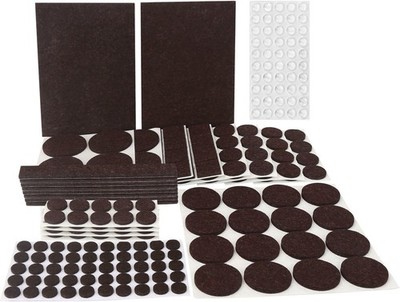 246 Floor Protectors Furniture Leg Pads Felt Chair Adhesive Round 3/4'' 1/2'' 1''