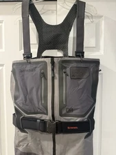 Simms G4 Z Men’s Fly Fishing Stockingfoot Gore-Tex Zip Waders Medium 9-11