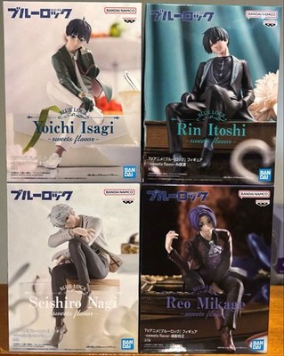 Set 4 BLUE LOCK Figure Seishiro Nagi Reo Yoichi Isagi Rin Itoshi Adult Collector