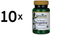 10 X Swanson Full Spectrum Angelica Root, 400Mg - 60 Caps (133,22 Eur/Kg)
