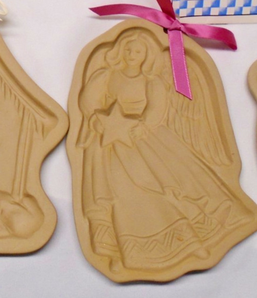 Vintage Brown Bag Christmas Angel  Cookie Mold Dated 1991