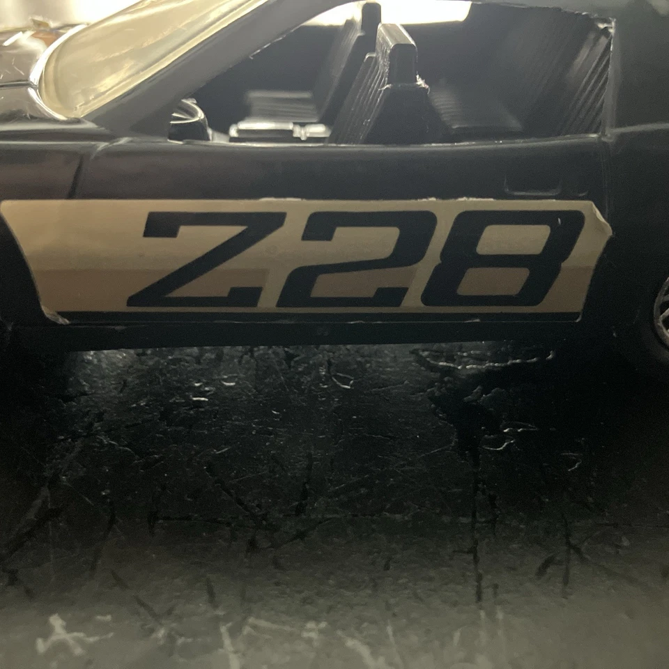 Vintage Raro Plástico Strombecker Preto Chevrolet Camaro Z-28 Fabricado Nos EUA - Imagem 4 de 4