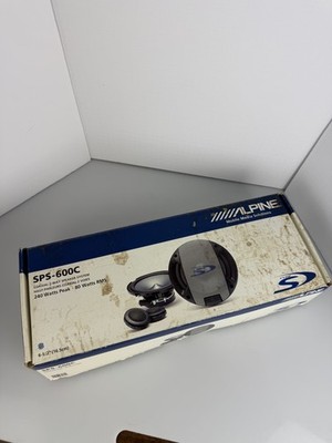 Alpine SPS-600C 2-way 6.5'' Car Audio Speaker Pair 240 watts peak watts RMS. NEW