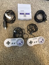 Authentic Super Nintendo SNES Mini Classic Console Complete - Tested Works Great