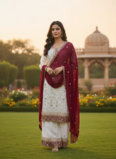 SALWAR KAMEEZ PAKISTANI INDIAN PARTY DRESS BOLLYWOOD SUIT SHARARA WEDDING WEAR