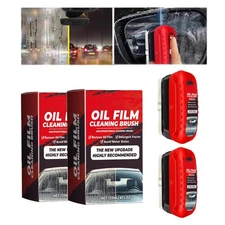 2pack Automotive Oil Film Cleaning Brush New Glass Coating for Windshield Gla...