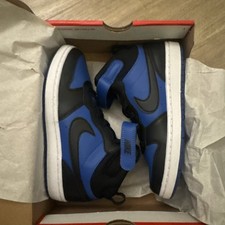 Nike Court Borough Mid 2 Kids Size 3Y PSV Game Royal Black in box