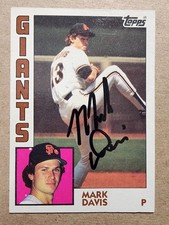 1984 Topps AUTO - Mark Davis #343