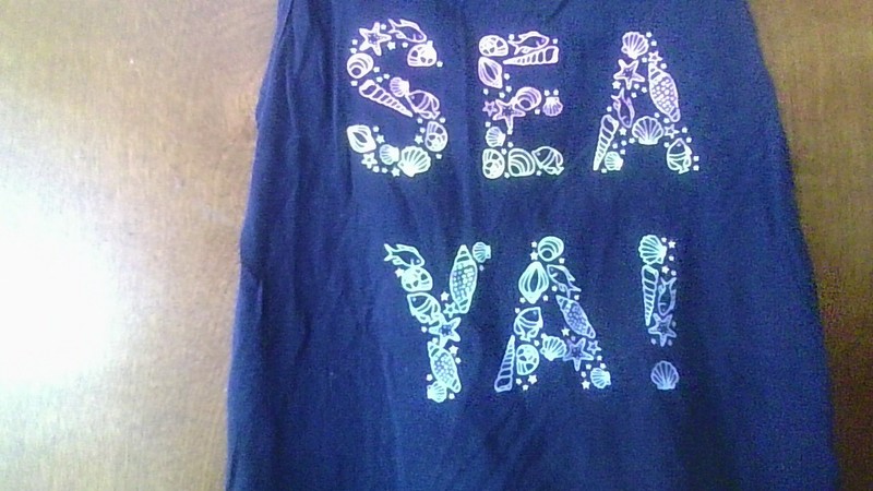 SEA YA! Marine Life Graphic Tank Top GAP Kids S 6/7 100% Cotton EUC Ocean Beach