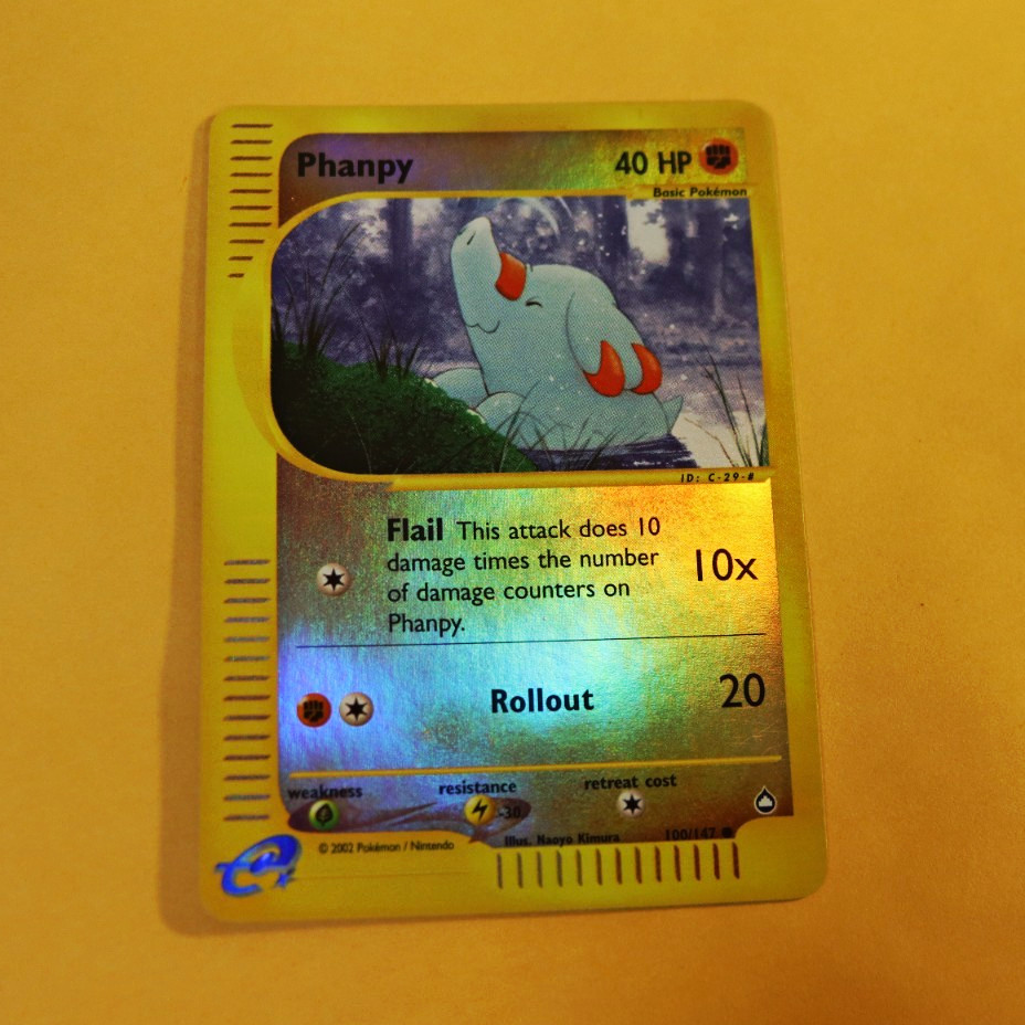 Phanpy Aquapolis Reverse Holo 100/147 2002 Pokemon TCG