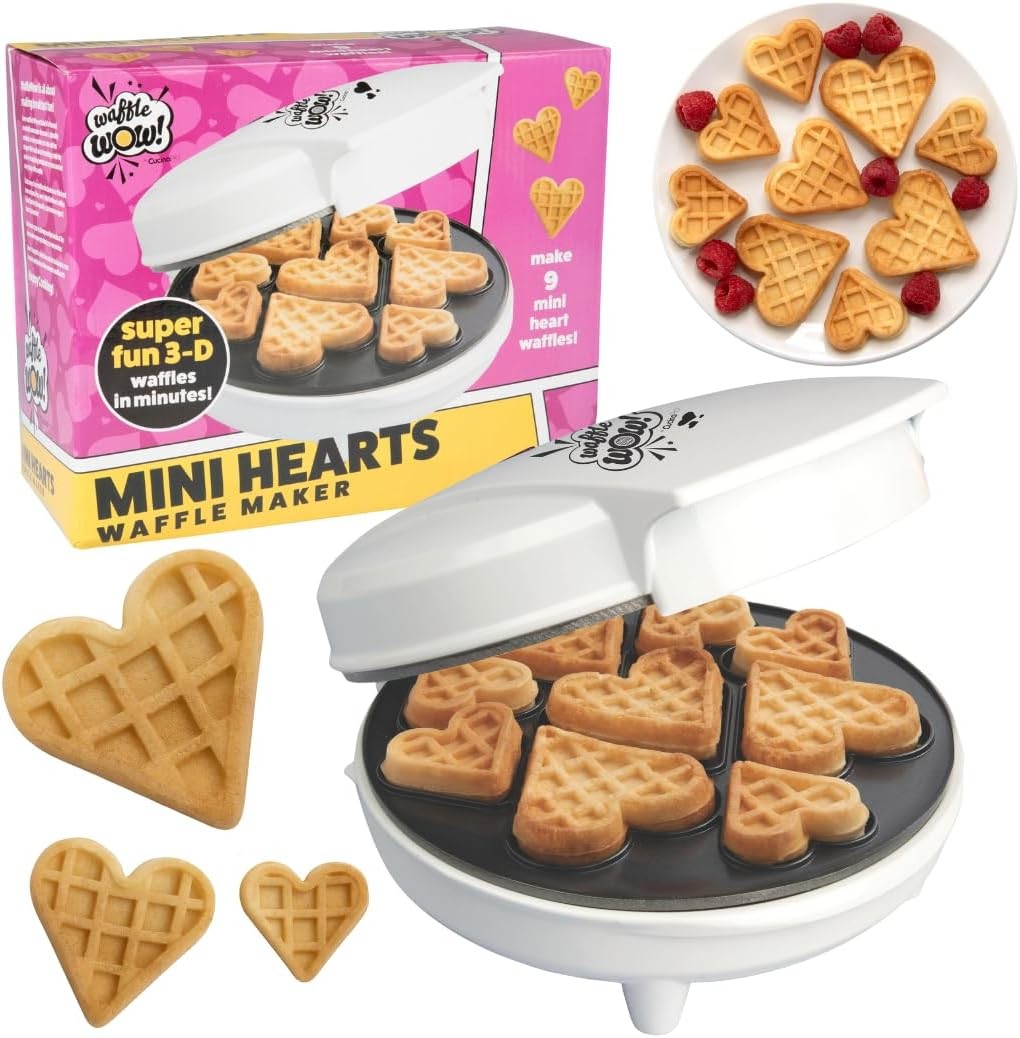 - Makes 9 Valentine's Day Waffles Or Pancakes