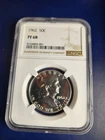PF68 1962 Proof Franklin Half Dollar NGC Graded - White Coin Spot Free PR
