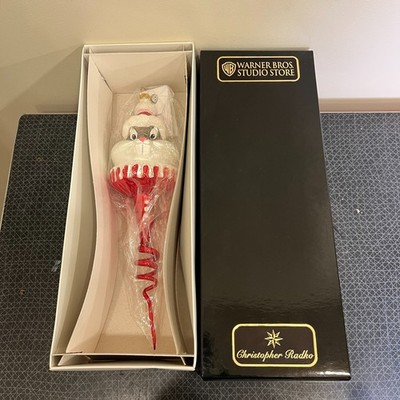 Radko Warner Bros Ornament Santa Bugs Bunny Sprite Icicle LTD ed, NEW