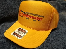 Federal Thunderbolt "Circle F" Ball Cap Gold  Otto High Crown Trucker Snapback