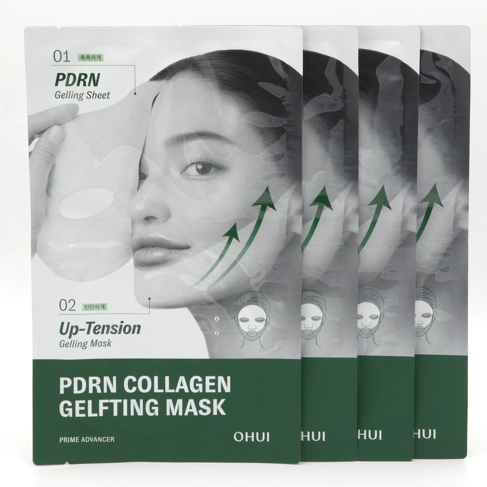 O HUI Prime Advancer PDRN Collagen Gelfting Mask 4 Sheet Lifting K-Beauty - Image 2 of 4