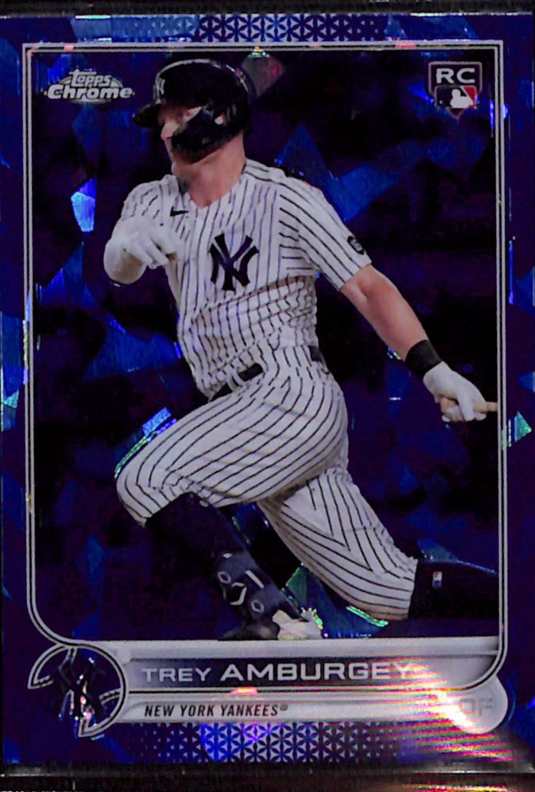 Trey Amburgey 2022 Topps Chrome Sapphire #263 New York Yankees