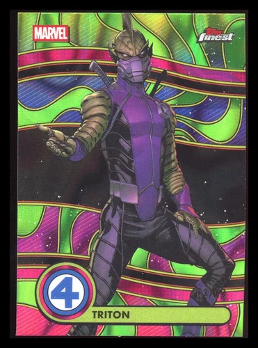 2026 Topps Finest Marvel Triton #BL-092 Blacklight Green 61/99