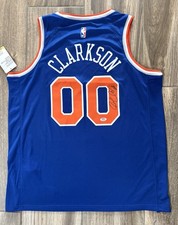Jordan Clarkson Signed New York Knicks Jersey NY NBA Utah Jazz PSA COA Proof