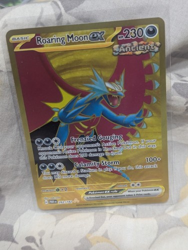 The Pokémon Company Roaring Moon ex 262/182 Paradox Rift Hyper Rare Holo