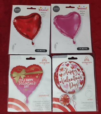 Anagram Happy Valentine s Day 3-D Effect Multi-Balloon 18'', 15  12'' 4 diffrent