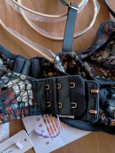 Savage X Fenty Damen 38C Cold Hearted Snake Venomous Füchsin Spitze Bügel Halb BH - Bild 15 von 21