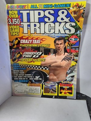 Tips & Tricks Video Game Magazine No 77 July 2001 Crazy Taxi Mario Party  VG+ B7