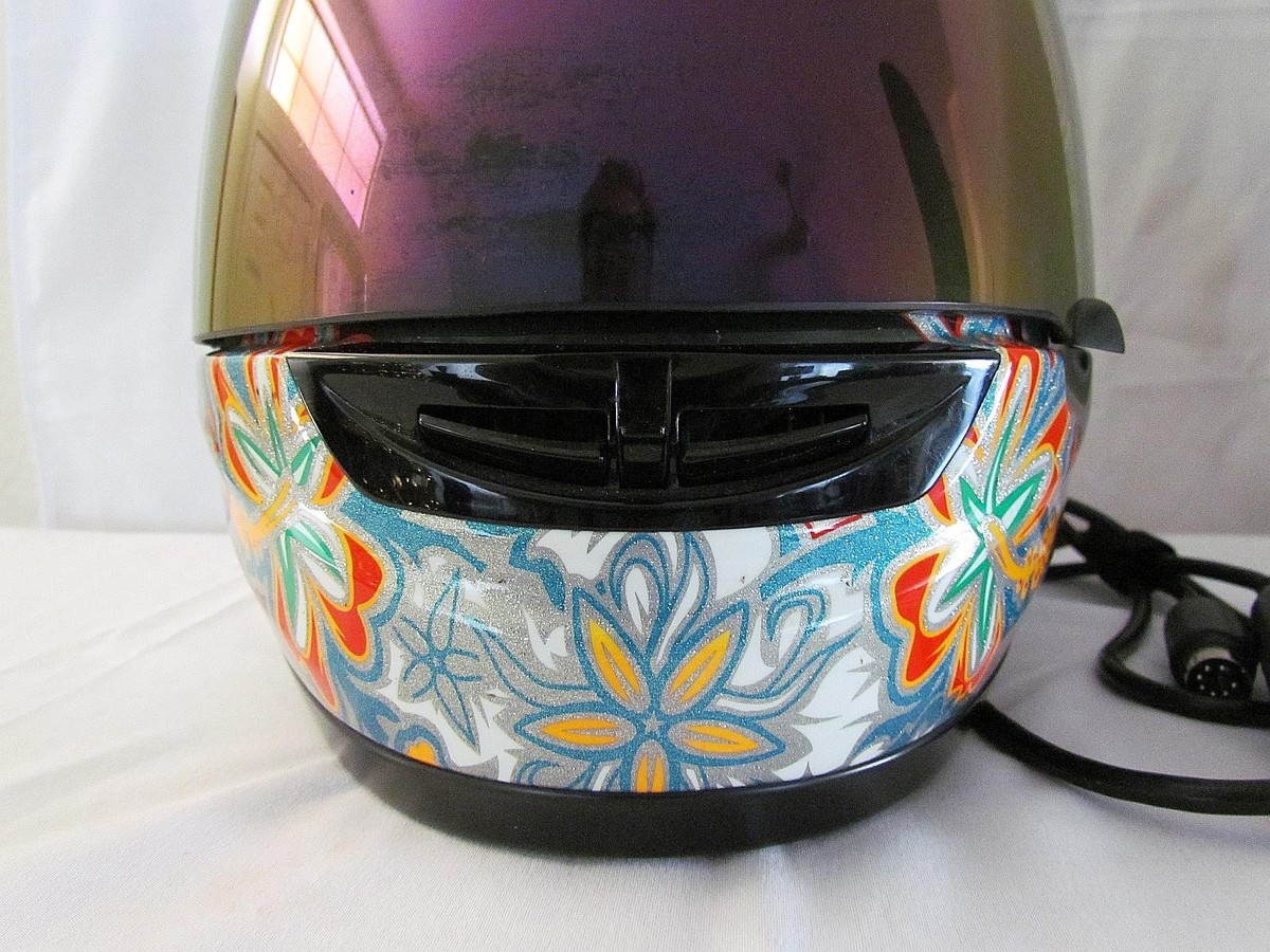 Suomy Spec 1R Extreme Flower Anthracite Motorcycle Helmet Sparkle