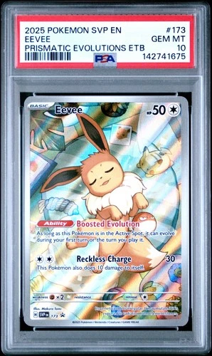 2025 POKEMON SVP EN-SV BLACK STAR PROMO #173 EEVEE PSA 10
