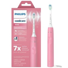 Philips Sonicare 4100 Rechargeable Electric Toothbrush, Deep Pink, HX3681/26