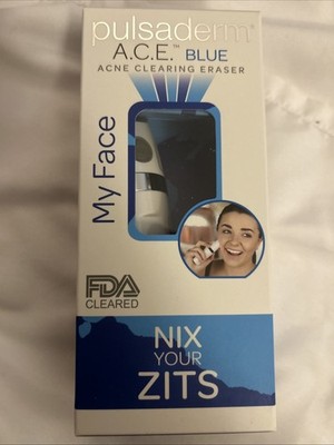 Pulsaderm A.C.E. Blue acne clearing eraser my face Light Therapy Nix Your Zits