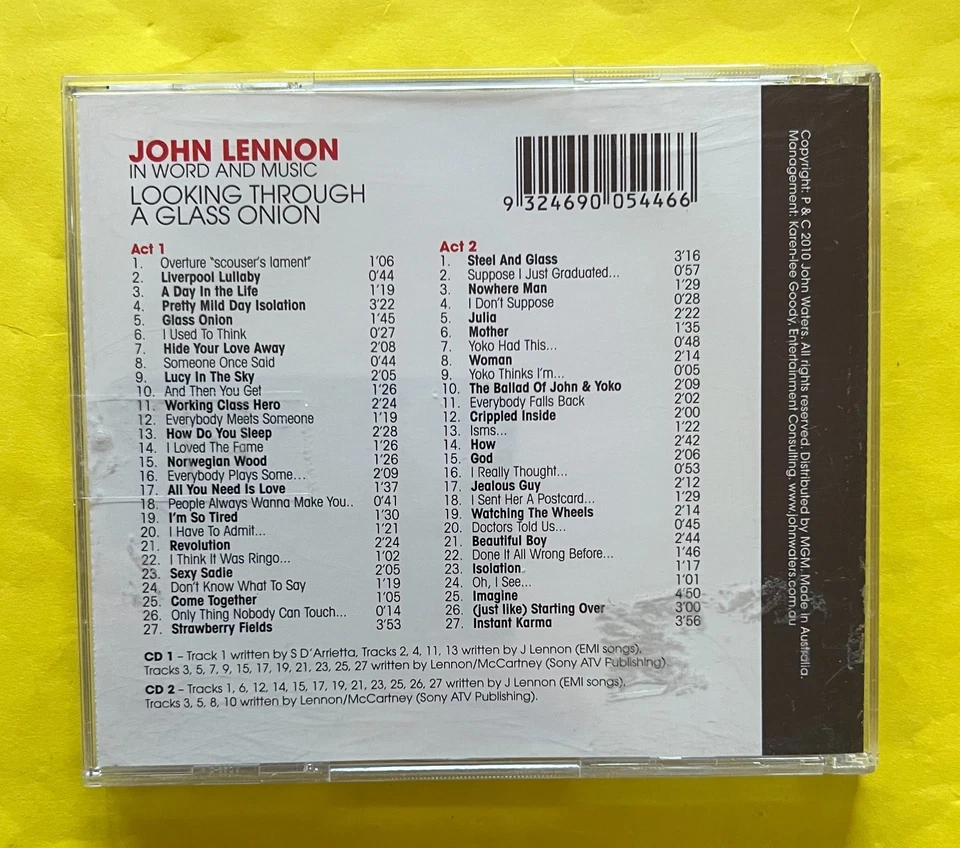 JOHN WATERS  John Lennon In Word & Music: Looking Through A Glass Onion 2x CD D3 - Image 2 of 2