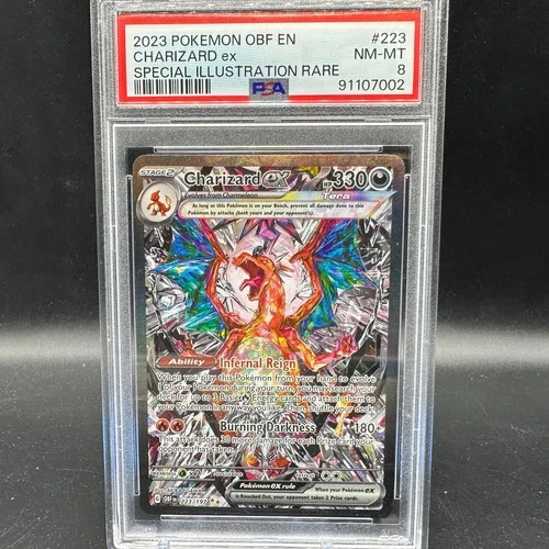 Charizard EX 223/197 PSA 8 Obsidian Flames Special Illustration Rare Pokémon