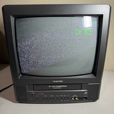 Toshiba MV13M3 13" CRT TV VCR Combo Retro Gaming TV VHS Player Works With Remote