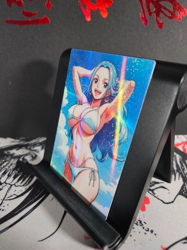 Vivi Nefertari One Piece Art Card Holo Glitter Anime Sexy Waifu CCG - Picture 2 of 3