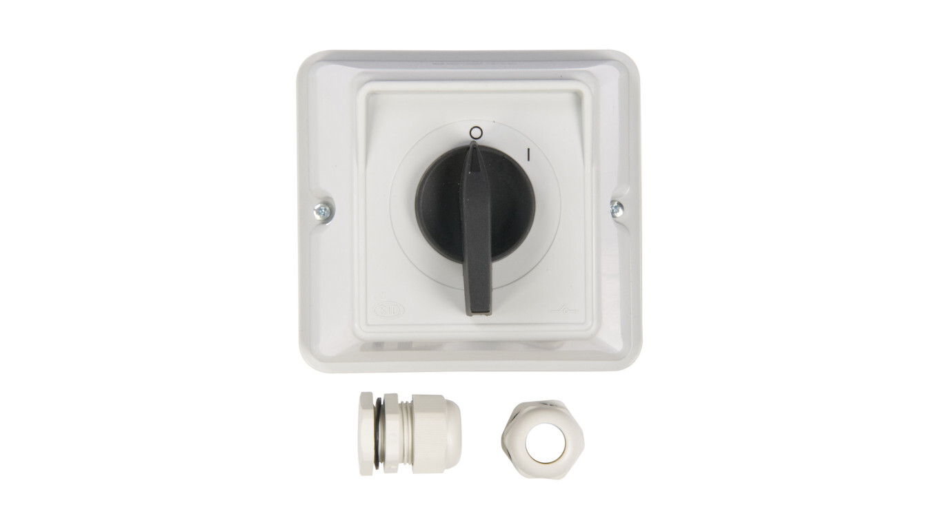 Cam switch 0-1 3P 63A IP44 ŁK 63-13 in housing 926313 /T2UK