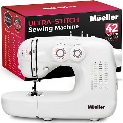 Mueller Machine For Sewing,110 Stitch Applications, Foot Pedal, LED Light, Bu...